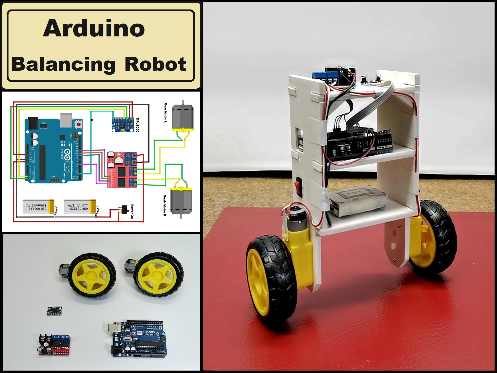 Arduino blog: Arduino two weel self Balancing Robot